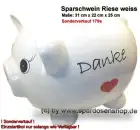 Sparschwein mit Beschriftung Riesen Spardose Nr. 2 Keramik 179a A